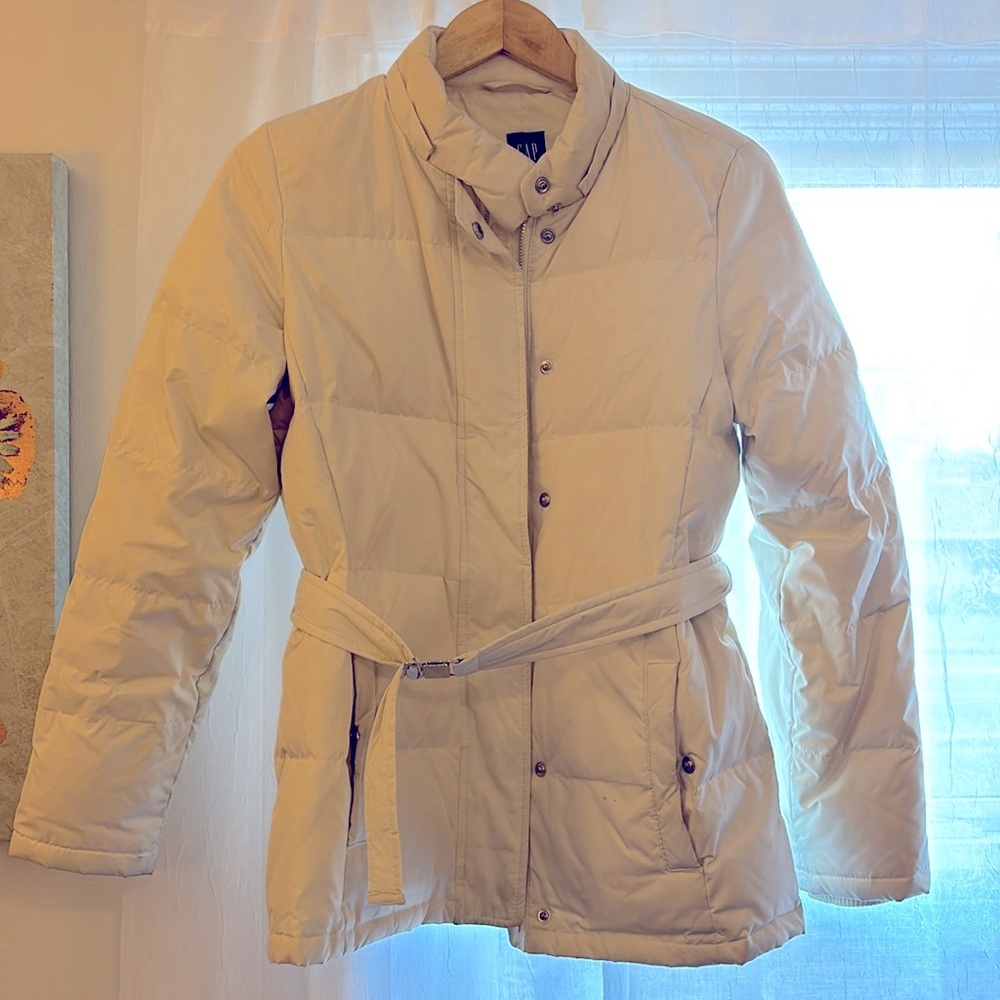 Winter White Down Jacket